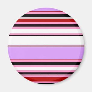 Niedliche violette Streifen Magnet