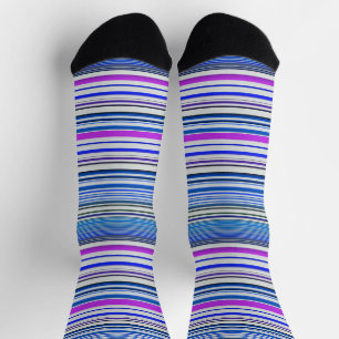 Niedliche violette Streifen Socken