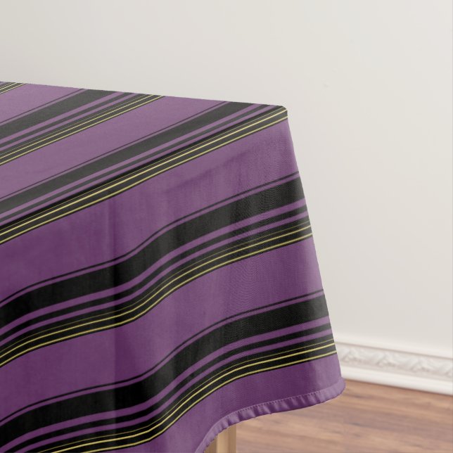 Niedliche violette Streifen Tischdecke (Beispiel)