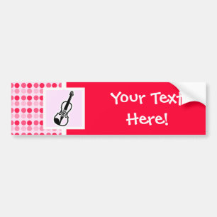 Niedliche Violine Autoaufkleber