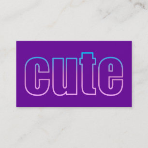 niedliche Visitenkarte