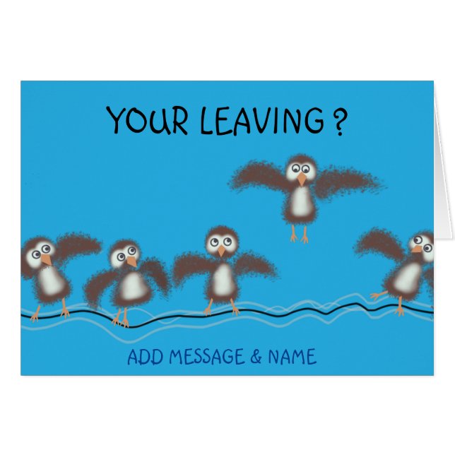 Niedliche Vögel (Vorderseite (Horizontal))