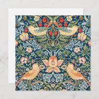 Niedliche Vögel, Erdbeerdiebstahl Vintage Kunst