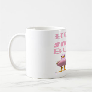 Niedliche Vögel färben rosa mit Liebe Kaffeetasse