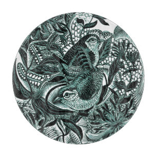 Niedliche Vögel in der Vintagen Forstkunst Schneidebrett