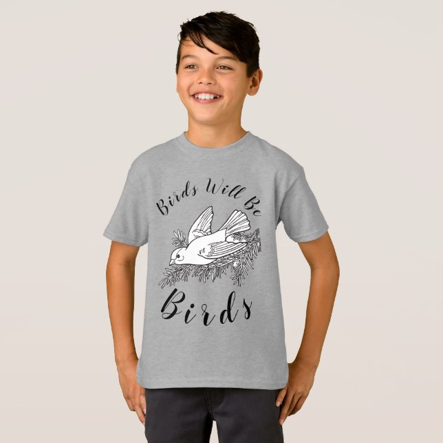 Niedliche Vögel sind Vögel T-Shirt (Vorne ganz)