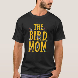Niedliche Vogel- und Vogelbesitzer der Vogel-Mama T-Shirt