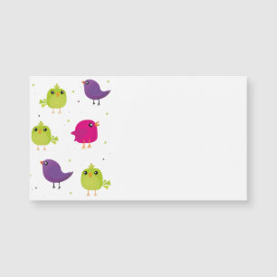 Niedliche Vogelart Magnetkarte