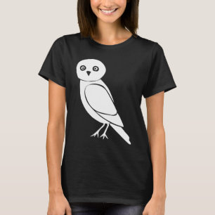 Niedliche Vogelwälder Tierwelt Silhouette Natur T-Shirt