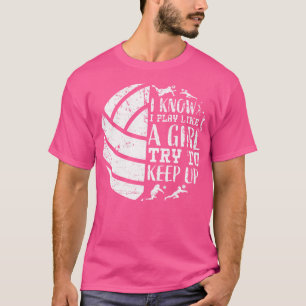 Niedliche Volleyball Frauen Ihre Mädchen Lustige S T-Shirt