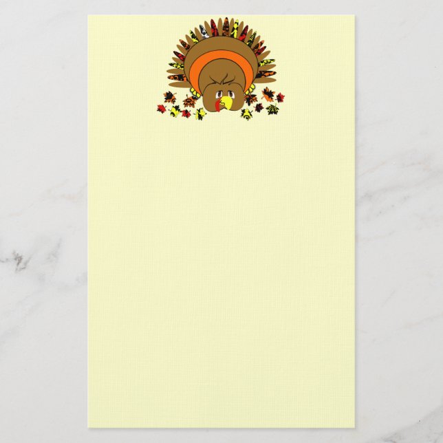 Niedliche Vollfarbe Türkei Briefpapier (Vorderseite)
