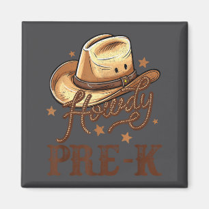 Niedliche Vorschule Land Howdy K Vorschule Western Magnet