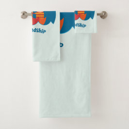 Niedliche Vorschulzeit K verloren und fand Freunds Badhandtuch Set