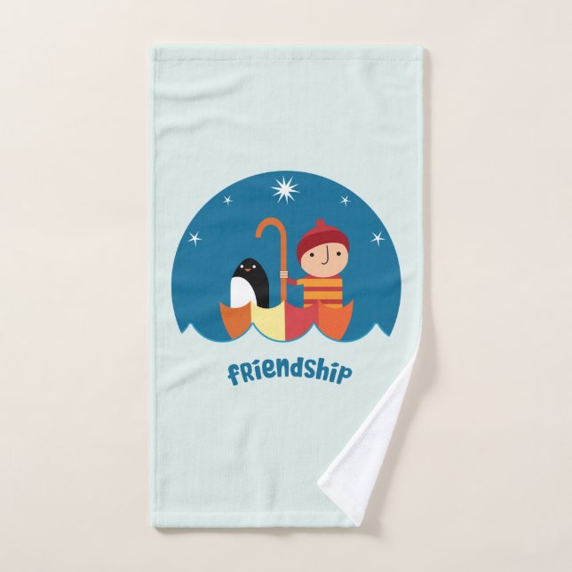 Niedliche Vorschulzeit K verloren und fand Freunds Badhandtuch Set (Handtuch)