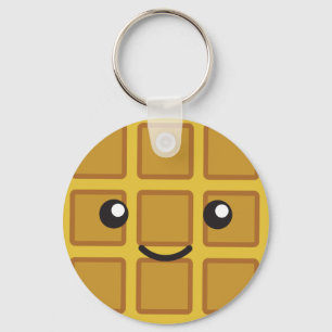 Niedliche Waffel Schlüsselanhänger