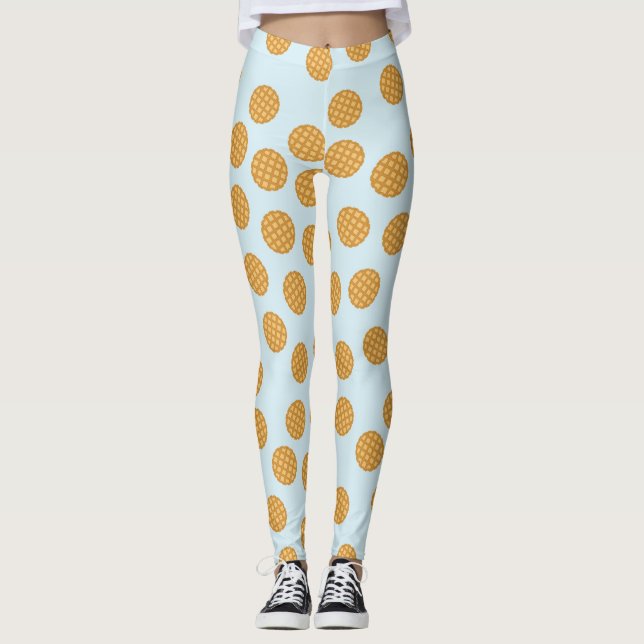 Niedliche Waffeln Leggings (Vorderseite)