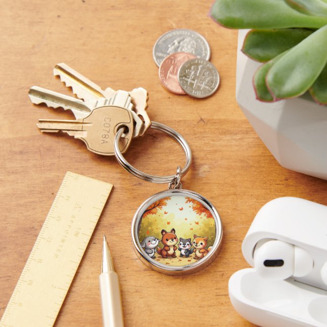 niedliche Waldfreunde Schlüsselanhänger (Schreibtisch)