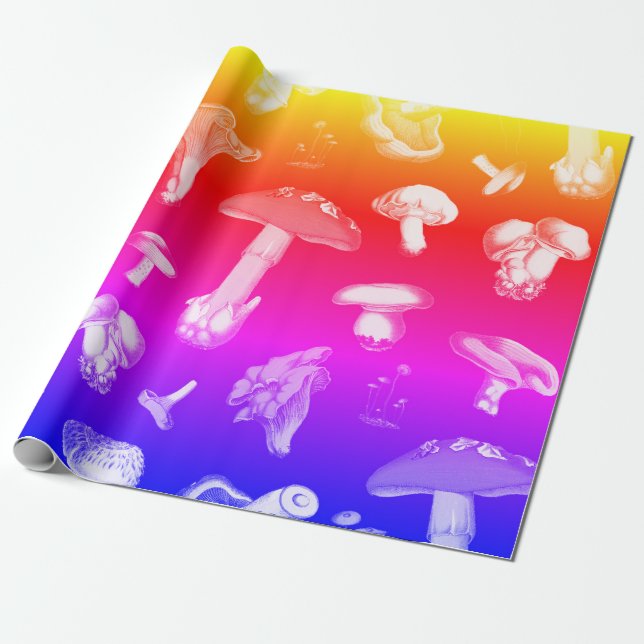 Niedliche Waldhügelräume für die Waldlandschaft Geschenkpapier (Ungerollt)