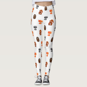 Niedliche Waldkreaturen als Leggings der Frauen