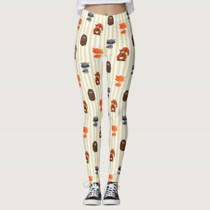 Niedliche Waldkreaturen als Leggings der Frauen