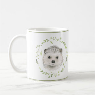 Niedliche Waldtiere Baby Igel Wasserfarbe Kaffeetasse