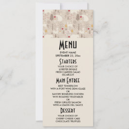 Niedliche Waldtiere Nordic Muster Weihnachten Einladung