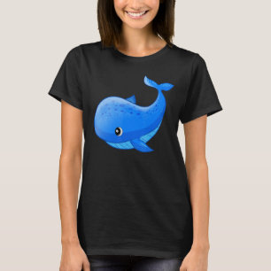 Niedliche Wale Cartoon Meer T-Shirt