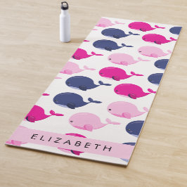 Niedliche Wale, Walmuster, Ihr Name Yogamatte