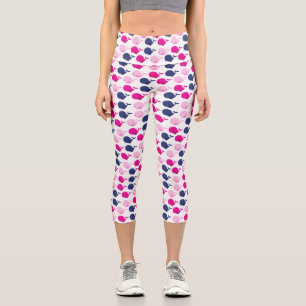 Niedliche Wale, Walmuster, Meerestiere Capri Leggings