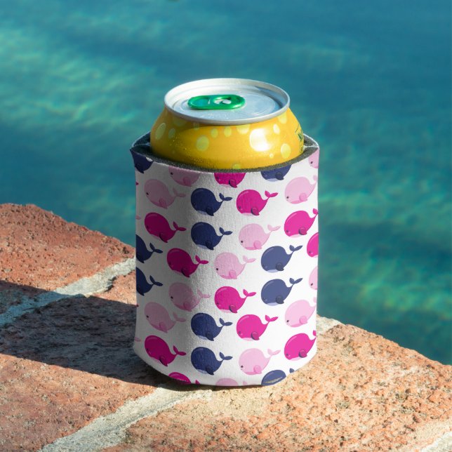 Niedliche Wale, Walmuster, Meerestiere Dosenkühler (In Situ Pool)