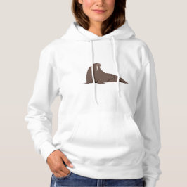 Niedliche Walrus-Illustration Hoodie