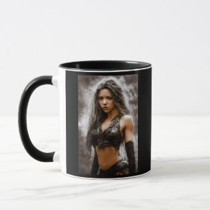 NIEDLICHE WARRIOR MÄDCHEN KAFFEE TASSE