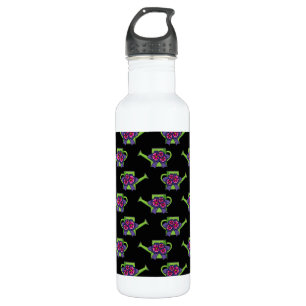 Niedliche Wasserdose mit Blume Bouquet Edelstahlflasche