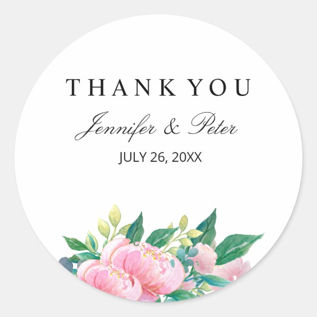 NIEDLICHE WASSERFARBDECKUNG RUNDER AUFKLEBER (Vorderseite)