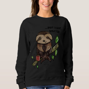 Niedliche Wasserfarbe, aber erster Kaffee Whimsica Sweatshirt