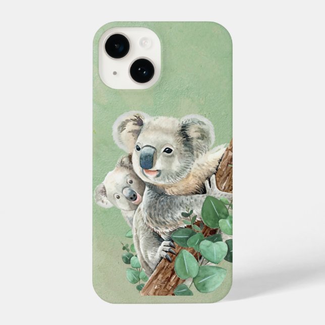Niedliche Wasserfarbe Australische Koala Bears Wil iPhone Hülle (Rückseite)