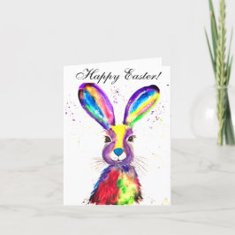 Niedliche Wasserfarbe Kaninchen Bunny Hare Osterbl Dankeskarte