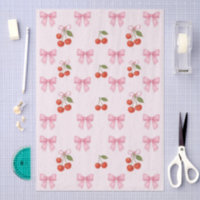 Niedliche Wasserfarbe Kirsche Pink Bow Coquette Ge