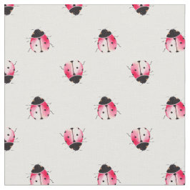 Niedliche Wasserfarbe Ladybug Bedruckte Stoffe von