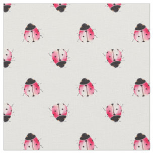 Niedliche Wasserfarbe Ladybug Bedruckte Stoffe von