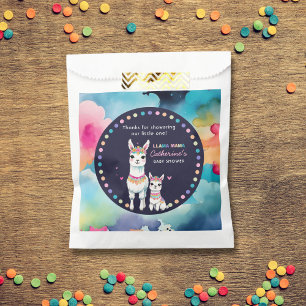 Niedliche Wasserfarbe Llama Mama Mexican Baby Dusc Geschenktütchen
