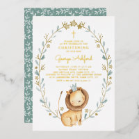 Niedliche Wasserfarbe LöwenPrince Baby Boy Christe