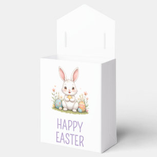 Niedliche Wasserfarbe Osterbrunnen Happy Oster Geschenkschachtel