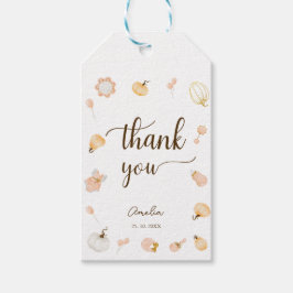 Niedliche Wasserfarbe Pumpkin Kinderzimmer Girl Ba Geschenkanhänger