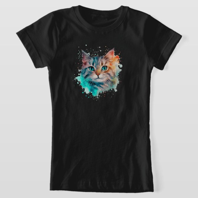 Niedliche Wasserfarbe T-Shirt (Ablage )