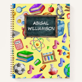 Niedliche Wasserfarbe Zurück zu Schulbedarf farben Notizbuch