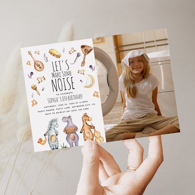 Niedliche Wasserfarben Afrikanische Tiere Geburtst Einladung (Von Creator hochgeladen)