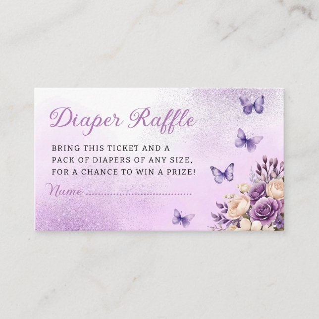 Niedliche Wasserfarben Blumenspülung Windelwanne W Begleitkarte (Vorderseite)