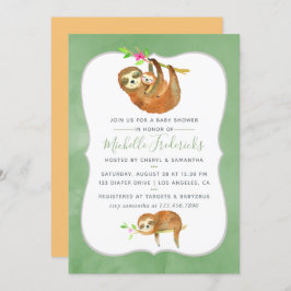 Niedliche Wasserfarben-Kinderdusche laden ein Einladung