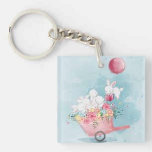 Niedliche Wasserfarben Schlüsselanhänger